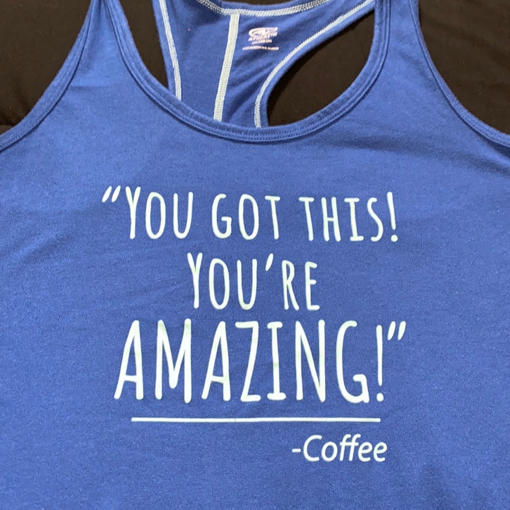 Blue Workout Tee